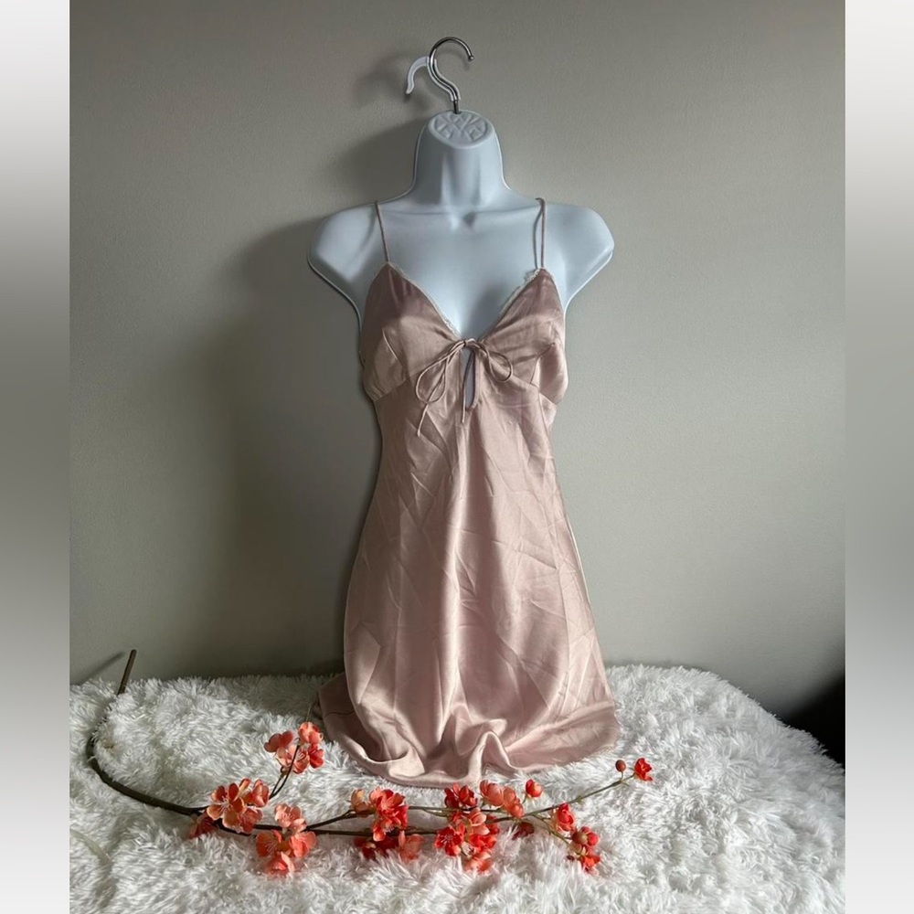 Cotton Candy LA blush pink slip dress - size small - NWT